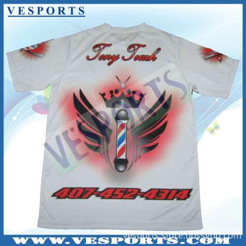 OEM Polyester O-Neck Tees Sublimation Printing